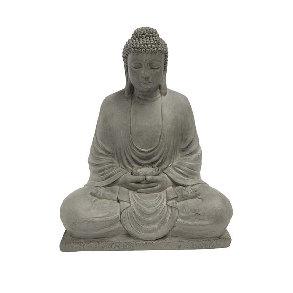 Hi-Line Gift Ltd. Decorative Garden Statue - Meditating Buddha Statue ...