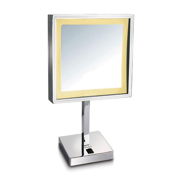 Whitehaus Collection Freestanding Makeup Mirror - LED - Chrome
