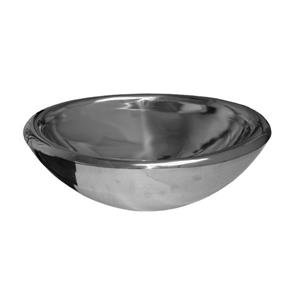 Whitehaus Collection Oval Bathroom Sink - 21.5-in x 14.74-in - Stainless Steel