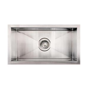 Whitehaus Collection Commercial Undermount Sink - Rectangle Single Bowl