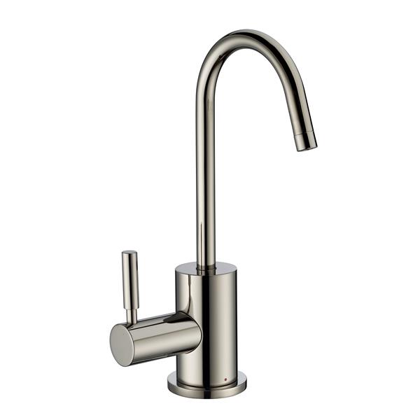 Whitehaus Collection Modern Hot Water Faucet - 1 Handle - Polished Nickel