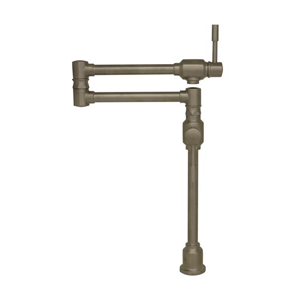 Whitehaus Collection Retractable Pot Filler Faucet - Brushed Stainless Steel