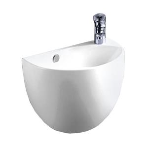 Whitehaus Collection Wall Mount Bathroom Sink with Overflow - 15-in - White