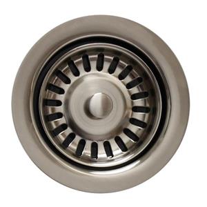 Whitehaus Collection Disposer Trim with Matching Strainer - Brushed Nickel