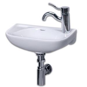 Whitehaus Collection Wall Mount Porcelain Bathroom Sink - 17-in - Withe