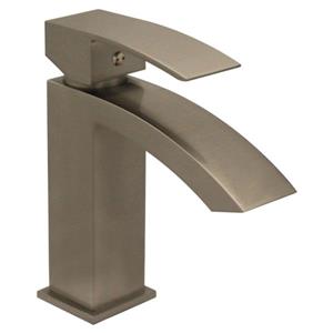 Whitehaus Collection Single Hole Bath Faucet with Pop-Up Drain - Brushed Nickel