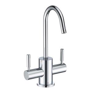 Whitehaus Collection Modern Kitchen Faucet - 2-Handle - Polished Chrome