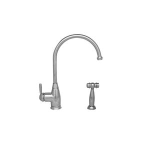Whitehaus Collection Queenhaus Faucet with Side Sprayer - 1-Handle - Chrome