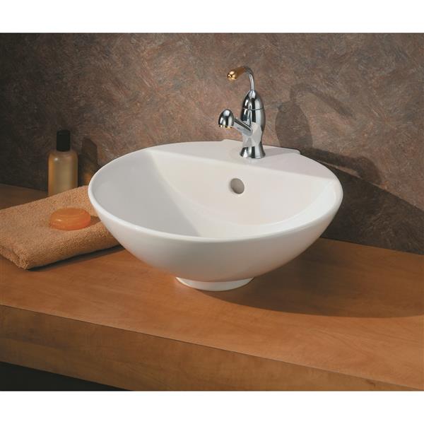 Cheviot York Vessel Bathroom Sink - White