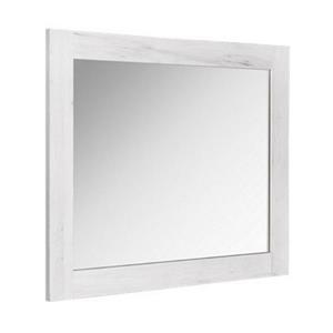 Luxo Marbre Bold Bathroom Mirror - 24-in x 29.5-in - Old White