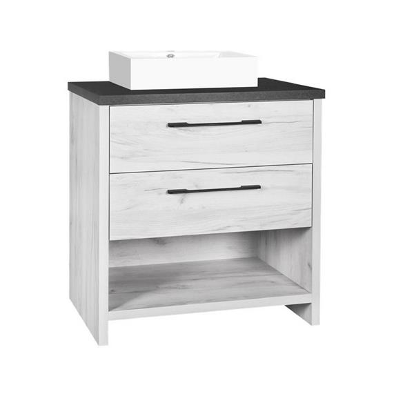 Luxo Marbre Countryside Bathroom Vanity 30 In Old White Wood