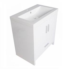 Luxo Marbre Relax Bathroom Vanity - 30.12-in - Lacquered White