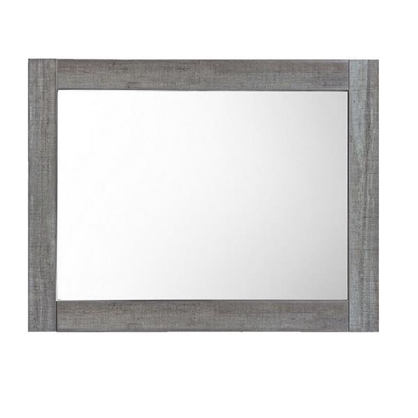 Luxo Marbre Relax Bathroom Mirror 35.5in x 29.5in Blue/Grey