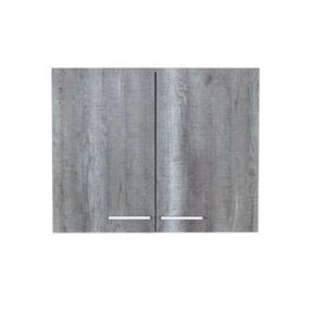Armoire dessus laveuse-sécheuse, 29,6" x 23,6", bleu/gris