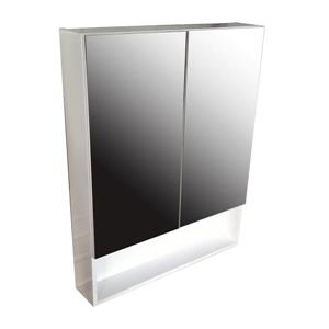 Luxo Marbre Smally Mirror Medicine Cabinet - 27.5-in x 35.5-in - White