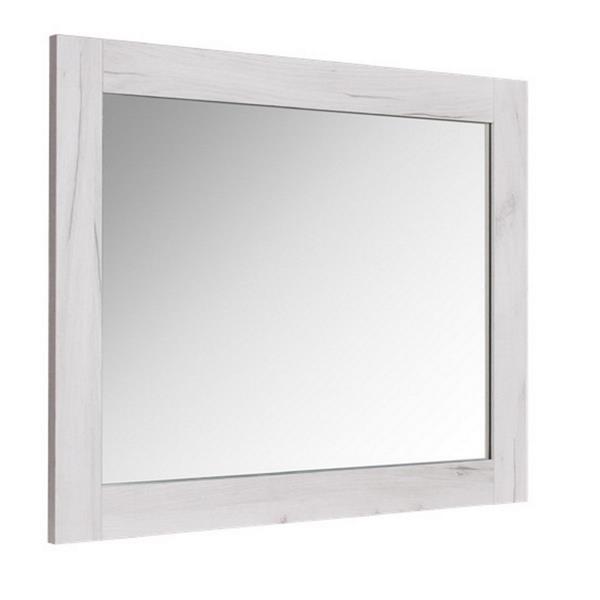 Luxo Marbre Bold Bathroom Mirror 35.5in x 29.5in Old White