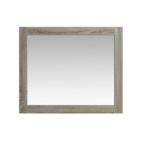 Luxo Marbre Eco Bathroom Mirror - 35.5-in x 29.5-in - Brown