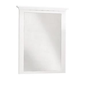 Luxo Marbre Lady Bathroom Mirror - 30-in x 37.36-in - Lacquered White