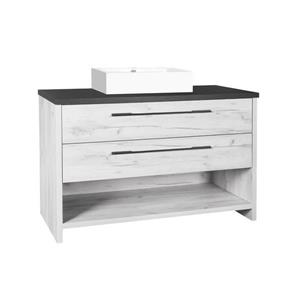 Luxo Marbre Countryside Bathroom Vanity - 48-in-Old White Wood Veneer