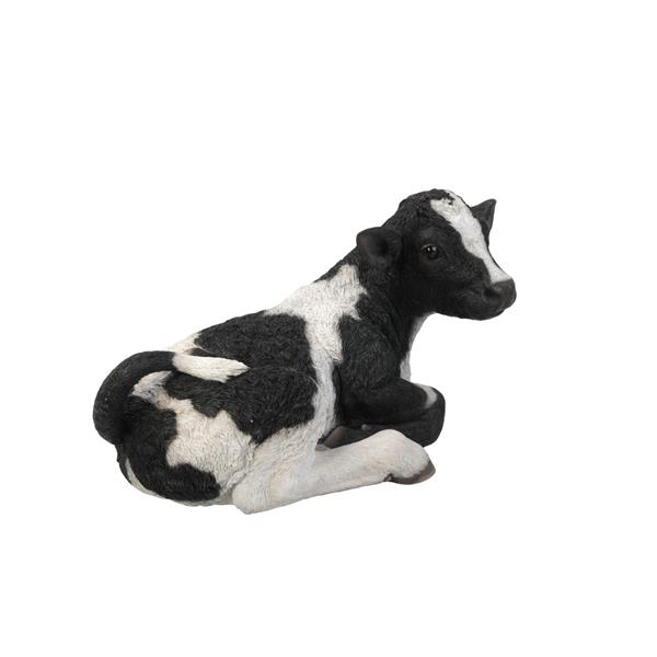 Statue de vache couchée, multicolore