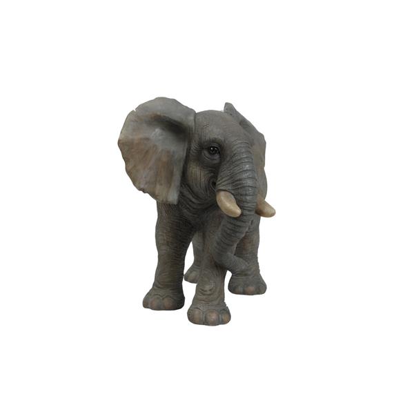 Statue d'éléphant qui marche, multicolore