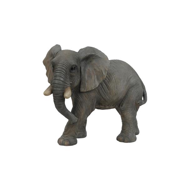 Statue d'éléphant qui marche, multicolore