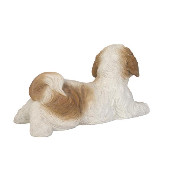 Hi-Line Gift Ltd. Shih Tzu Lying Down - Brown/White