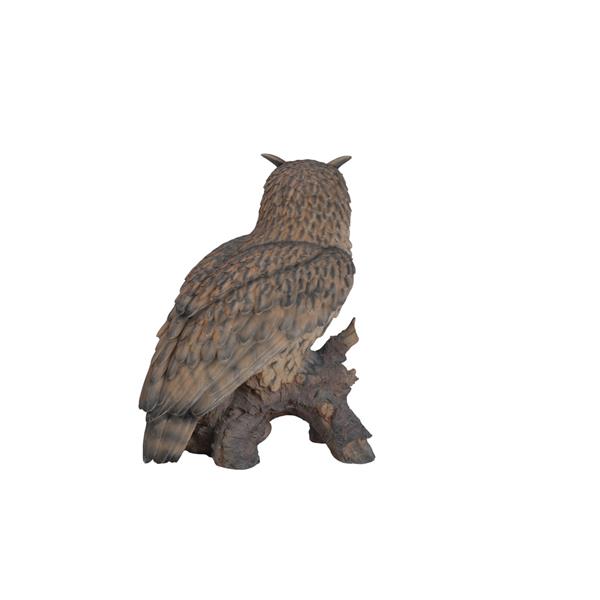 Hi-Line Gift Ltd. Eagle Owl on Stump Statue - Multicoloured 87788