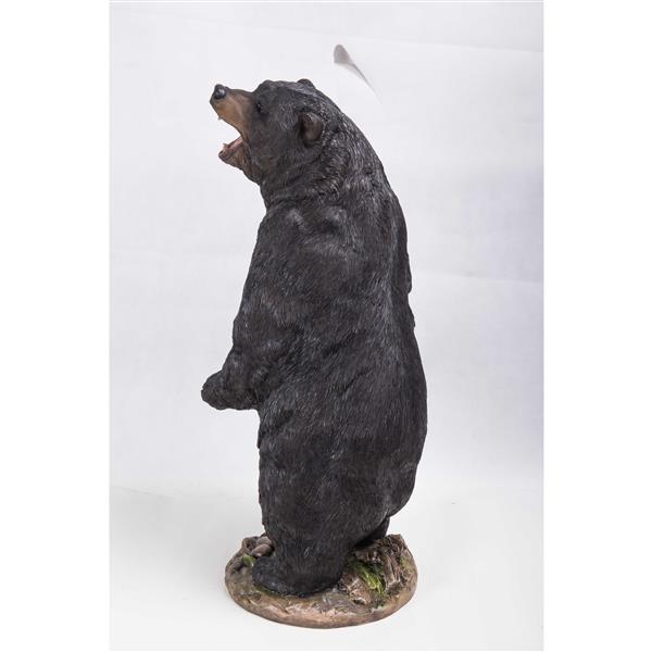 Hi-Line Gift Ltd. Growling Standing Bear Statue - Multicoloured
