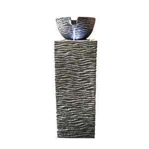 Hi-Line Gift Bowl on Planter Fountain with Light - Multicoloured