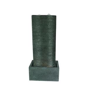 Hi-Line Gift Ltd. Outdoor Curved Wall Fountain with LED Lights - Multicoloured