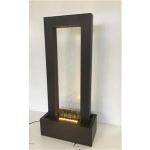 Hi-Line Gift Ltd. Rectangular Rainfall Fountain with Lights - Multicoloured