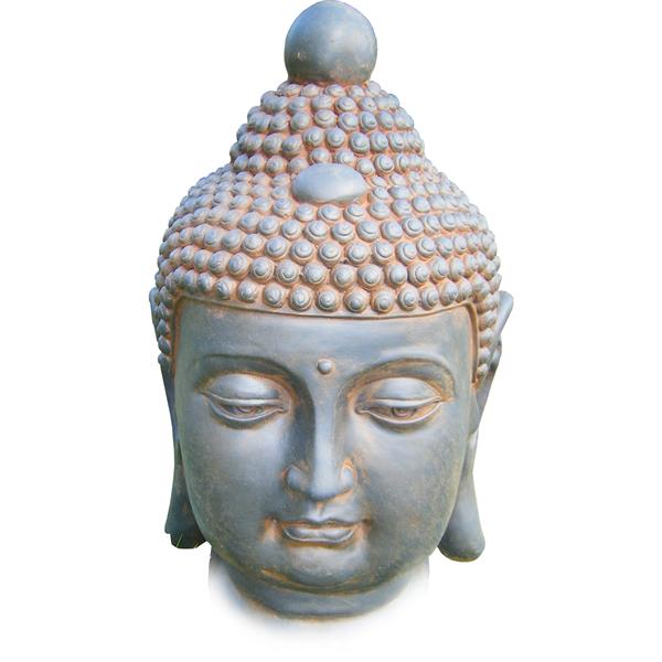 Hi-Line Gift Ltd. Clayfiber Buddha Head Statue - Multicoloured 77051 | RONA