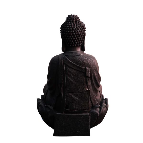 Hi-Line Gift Ltd. Outdoor Buddha Fountain with LED Lights - Multicoloured