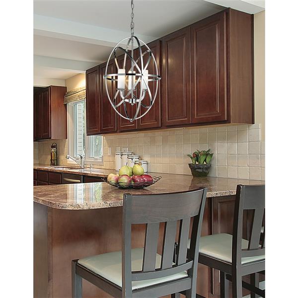 Z-Lite Aranya 3-Light Pendant Light - Chrome