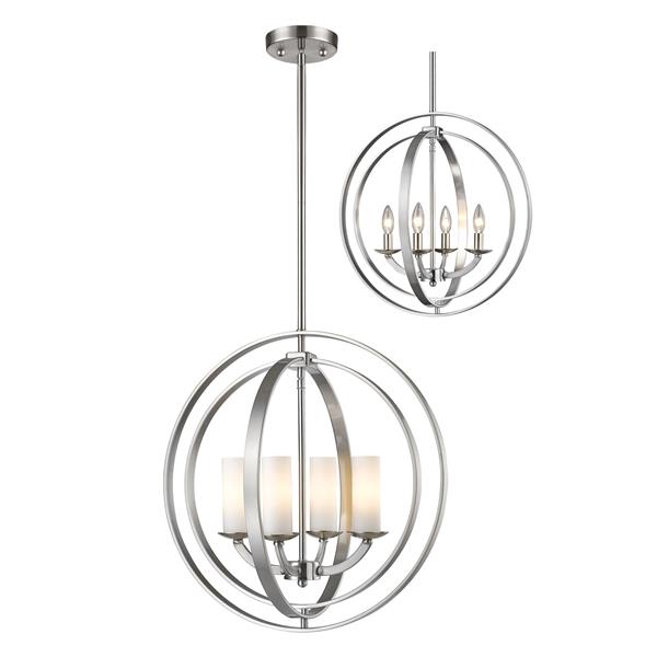 Z-Lite Ashling 4-Light Pendant Light - Nickel