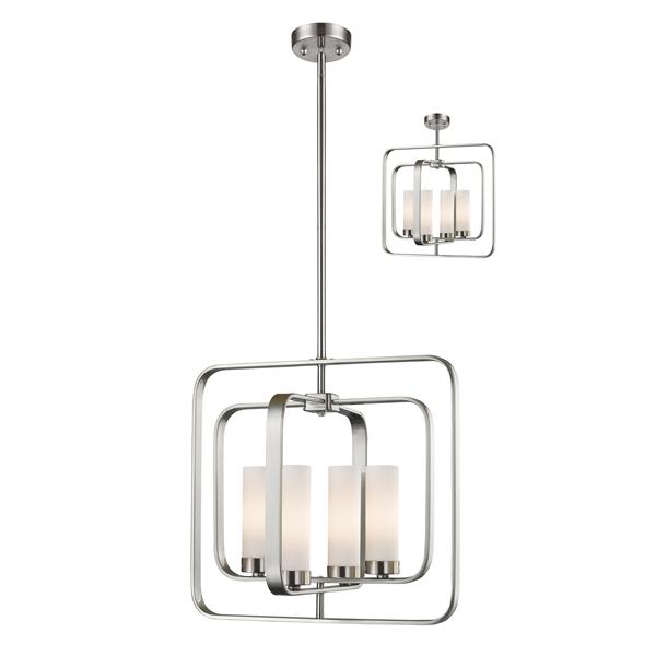 Z-Lite Aideen 4-Light Pendant Light - Nickel