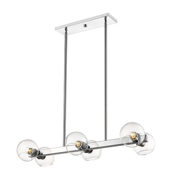 Z-Lite Marquee 6-Light Pendant Light - Chrome