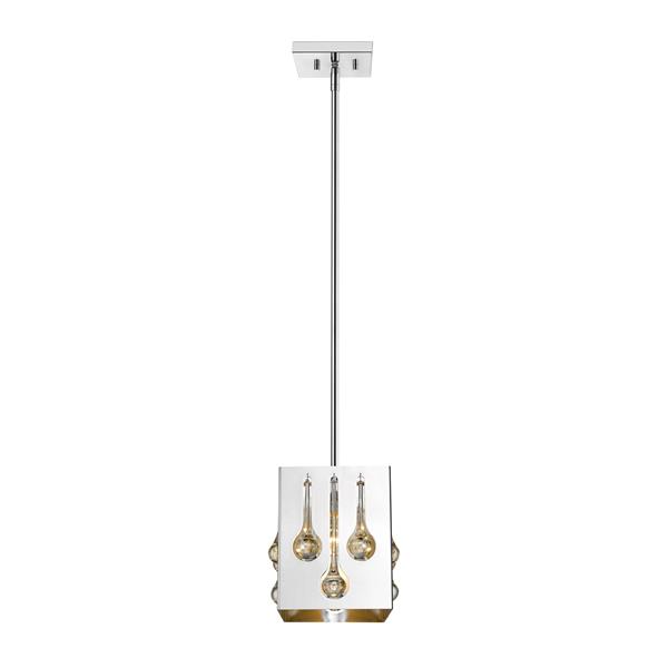 Z-Lite Oberon 1-Light Mini Pendant Light - Chrome
