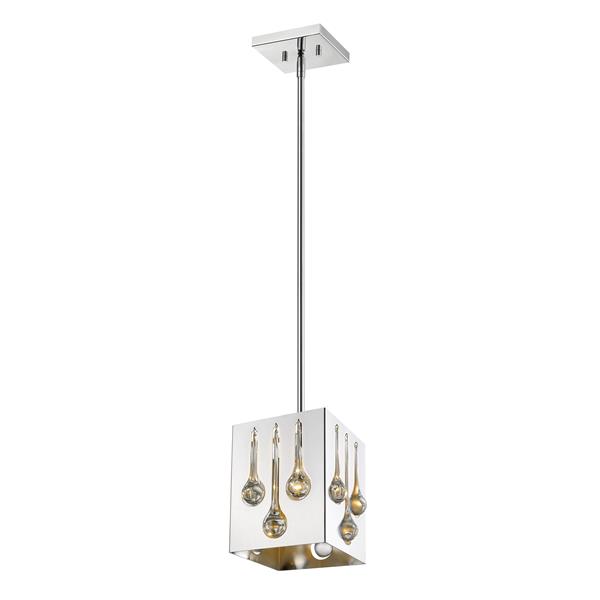 Z-Lite Oberon 1-Light Mini Pendant Light - Chrome