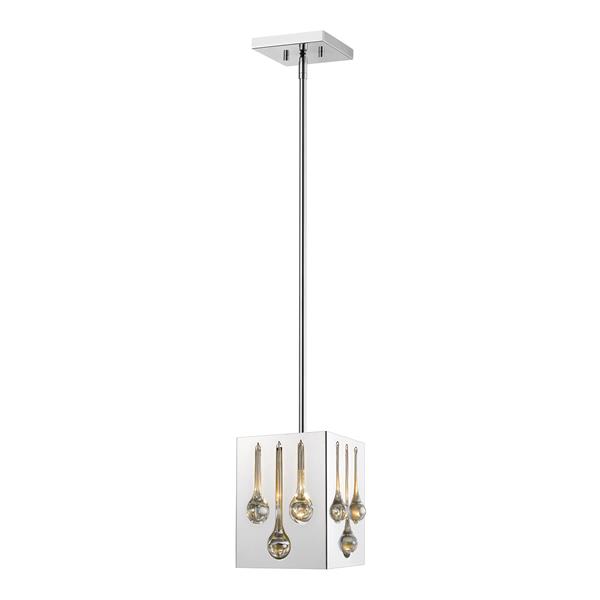 Z-Lite Oberon 1-Light Mini Pendant Light - Chrome