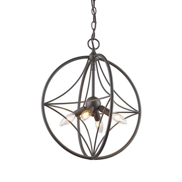 Z-Lite Cortez 4-Light Pendant Light - Bronze