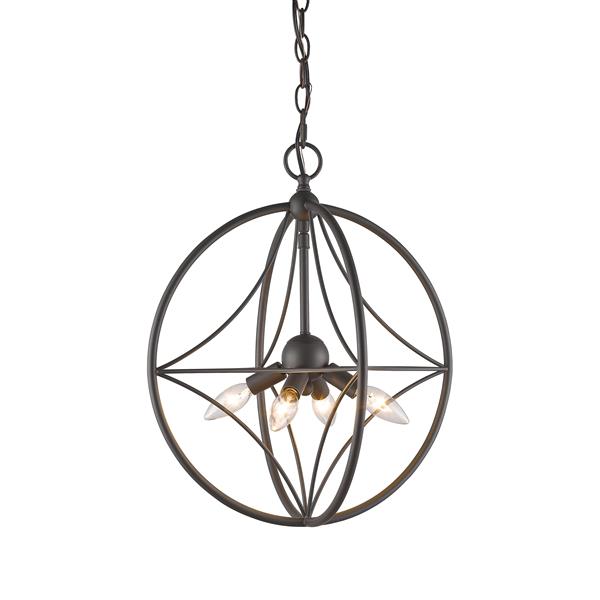 Z-Lite Cortez 4-Light Pendant Light - Bronze