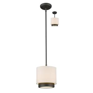 Lumière suspendue mini à 1 lumières «jade», bronze