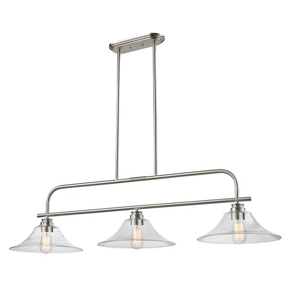 Z-Lite Annora 3-Light Island/Billiard Light - Nickel