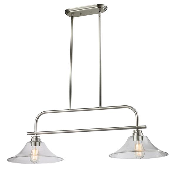 Z-Lite Annora 2-Light Island/Billiard Light - Nickel