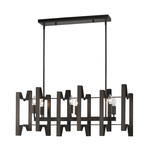 Z-Lite Marsala 6-Light Island/Billiard Light - Bronze