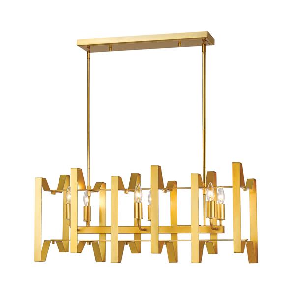 Z-Lite Marsala 6-Light Island/Billiard Light - Gold