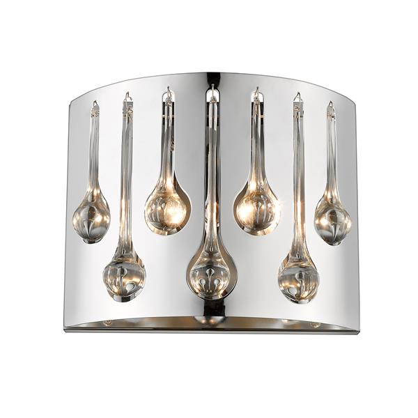 Z-Lite Oberon 2-Light Wall Sconce - Chrome