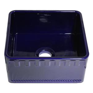 Whitehaus Collection Front Apron Fireclay Sink - 20-in - Blue